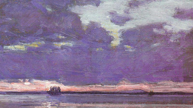 Childe Hassam Isles of Shoals at Dusk China oil painting art